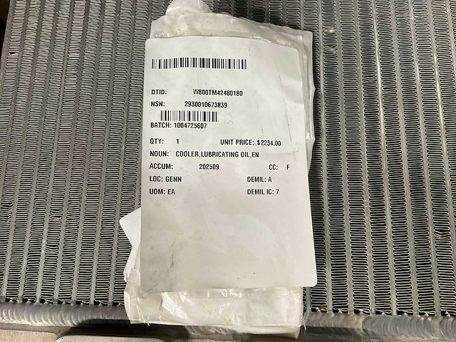 Lubricating oil cooler - afbeelding 4 van  4