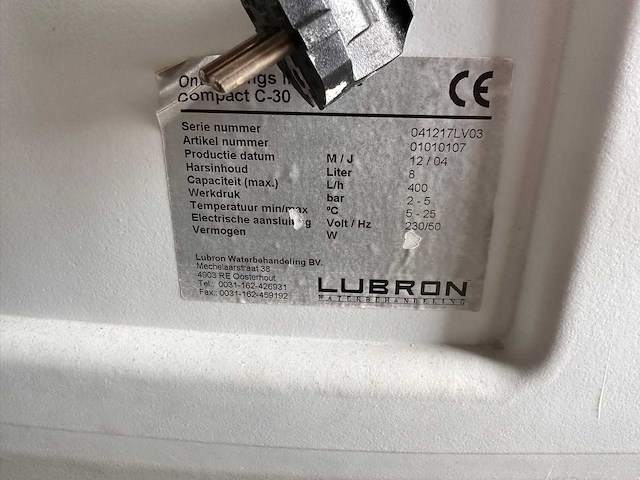 Lubron - compact c30 - waterontharder - afbeelding 5 van  5