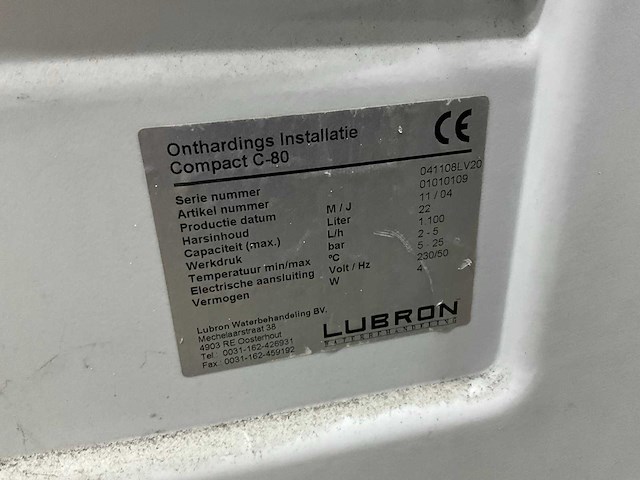 Lubron compact c-80 waterontharder - afbeelding 7 van  7