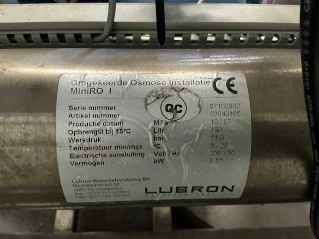Lubron wateronthardingsinstallatie - afbeelding 4 van  9