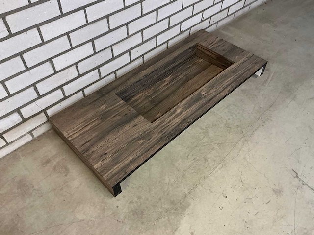 Luca sanitair - gb tecnolam - tailor made - wastafel 120 x 52,5 cm - afbeelding 1 van  2