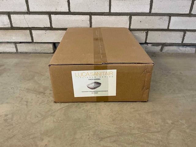 Luca sanitair - rechthoekig - luce1620mg - waskom 45,5 x 32,5 cm - afbeelding 1 van  3