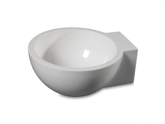 Luca sanitair - rond - luva1325 - wandfontein 27 x 24 cm - afbeelding 1 van  2