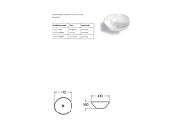 Luca sanitair - venere rond - luce1608mb - waskom 41 cm - afbeelding 2 van  3