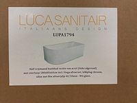 Luca sanitair lupa 1792 180x80x60cm douchebad - afbeelding 5 van  5