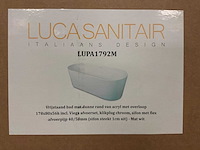 Luca sanitair lupa 1792m 178x80x56cm vrijstaand bad - afbeelding 4 van  4