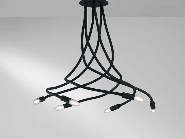 Luce ambiente lover nero 6 designlamp - afbeelding 1 van  9