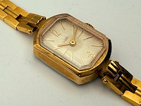 Luch goldplated vintage dameshorloge - made in ussr - afbeelding 2 van  8