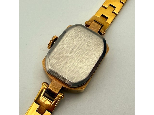 Luch goldplated vintage dameshorloge - made in ussr - afbeelding 6 van  8