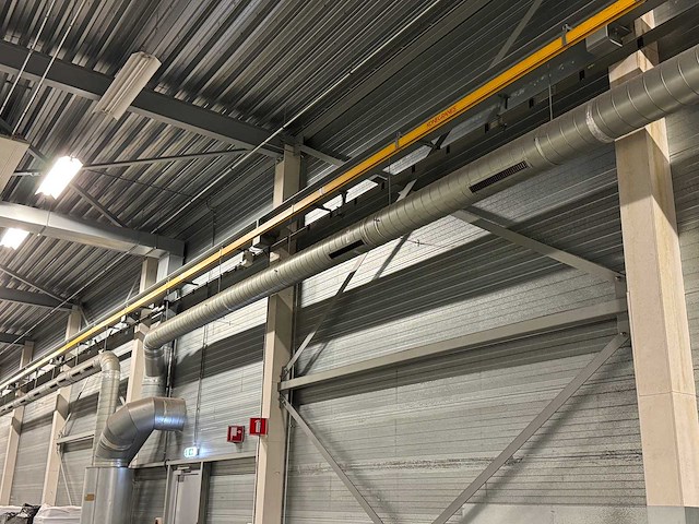 Luchtafzuiginstallatie v.v. rucon rif 450 industriële centrifugaalventilator + 75 meter kanaalwerk - afbeelding 2 van  11