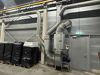 Luchtafzuiginstallatie v.v. rucon rif 450 industriële centrifugaalventilator + 75 meter kanaalwerk - afbeelding 1 van  11