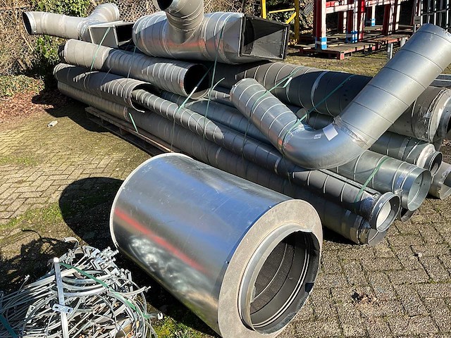 Luchtafzuiginstallatie v.v. rucon rif 450 industriële centrifugaalventilator + 75 meter kanaalwerk - afbeelding 4 van  13