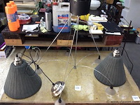 Luchter + hanglampen 2stuks - afbeelding 1 van  5