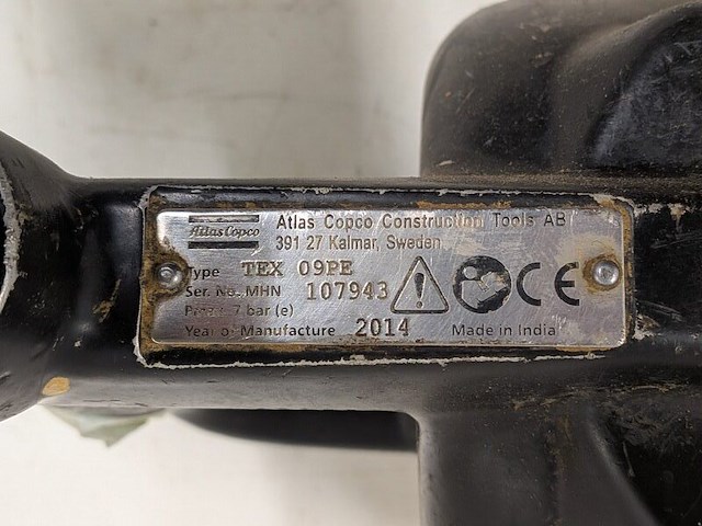 Luchthamer 10kg atlas copco, tex 09 pe, bouwjaar 2014 - afbeelding 6 van  6