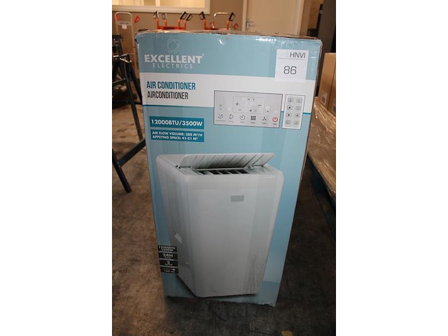 Luchtkoeler / airco excellent electrics 12000btu 3500w. - afbeelding 2 van  2