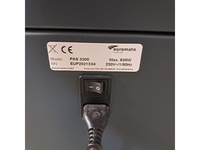 Luchtreiniger, euromate, pure air shield 3300 - afbeelding 6 van  8