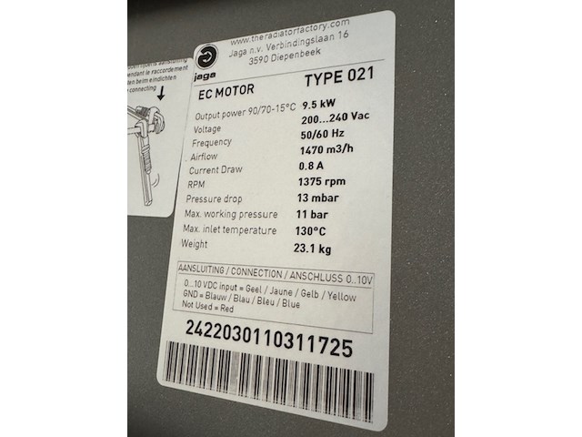 Luchtverhitter jaga, avs - afbeelding 3 van  3