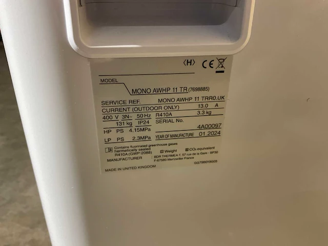 Lucht/water-warmtepomp 11kw - blw mono-k met verwarmingselement - afbeelding 6 van  10