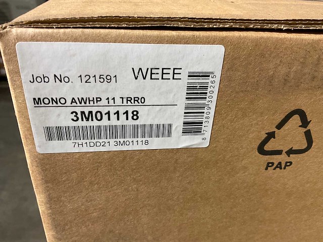 Lucht/water-warmtepomp 11kw - blw mono met verwarmelement - afbeelding 5 van  9