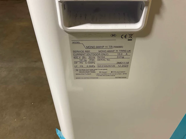 Lucht/water-warmtepomp 11kw - blw mono met verwarmingselement (2x) - afbeelding 9 van  10