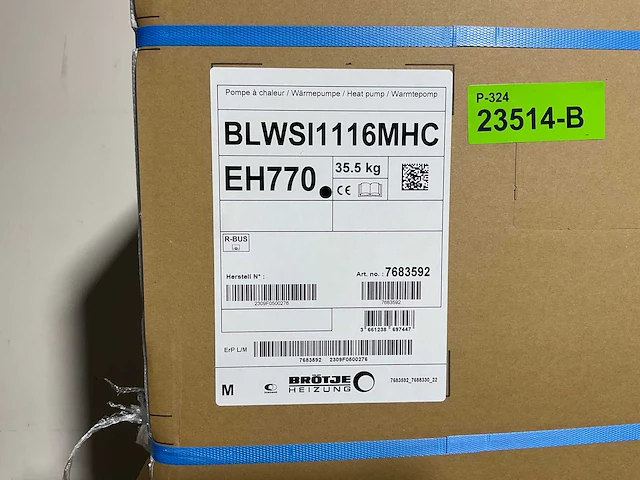 Lucht/water-warmtepomp 11kw - blw split (c) met verwarmingselement (2x) - afbeelding 13 van  13