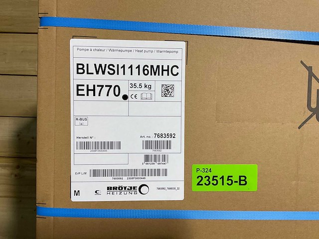 Lucht/water-warmtepomp 16kw - blw split (c) met verwarmelement (2x) - afbeelding 3 van  11