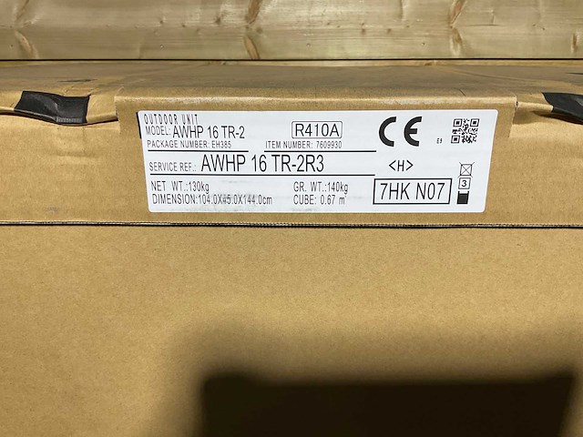 Lucht/water-warmtepomp 16kw - blw split-k (c) met verwarmelement - afbeelding 7 van  11