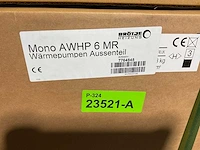 Lucht/water-warmtepomp 6kw - blw mono met verwarmingselement - afbeelding 5 van  10