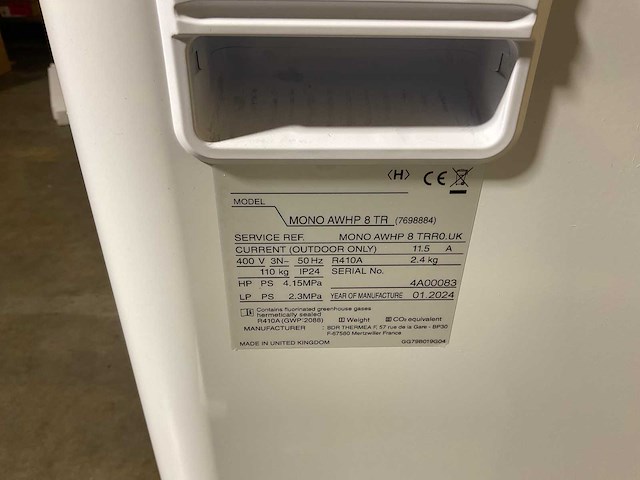 Lucht/water-warmtepomp 8kw - blw mono - afbeelding 7 van  8
