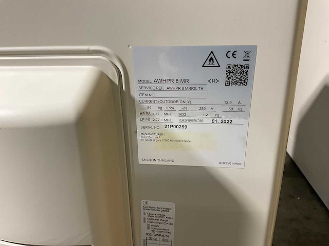 Lucht/water-warmtepomp 8kw - blw split d - afbeelding 12 van  16