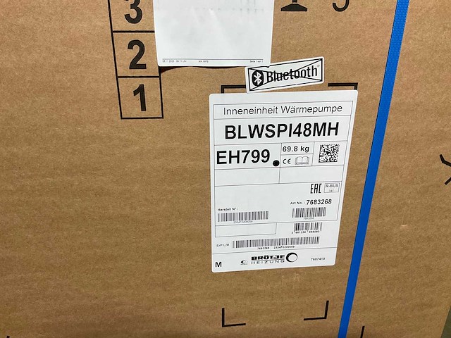 Lucht/water-warmtepomp 8kw - blw split-p (c) met verwarmingselement - afbeelding 2 van  11