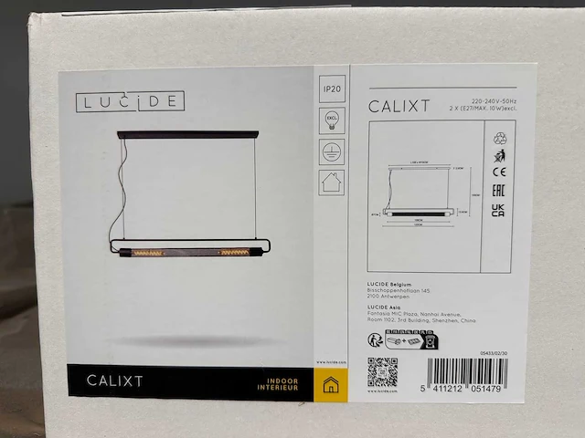 Lucide - calixt - hanging lamp (660x) - afbeelding 6 van  9