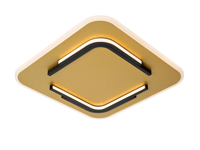 Lucide andreas plafonnire led mat goud/messing - afbeelding 2 van  4