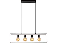 Lucide capri hanglamp 4xe27 zwart - afbeelding 1 van  1