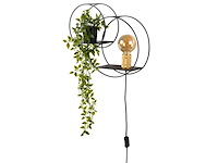 Lucide circle wandlamp 1xe27 zwart - afbeelding 1 van  3