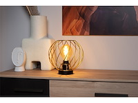 Lucide danza tafellamp 25 cm 1xe27 mat goud / messing - afbeelding 2 van  2