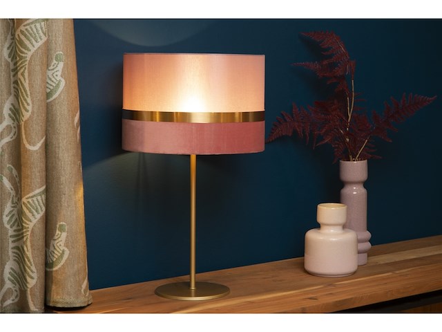 Lucide extravaganza tusse tafellamp 30 cm roze - afbeelding 2 van  3