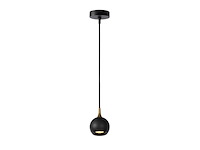 Lucide favori hanglamp 9 cm 1xgu10 zwart - afbeelding 1 van  3