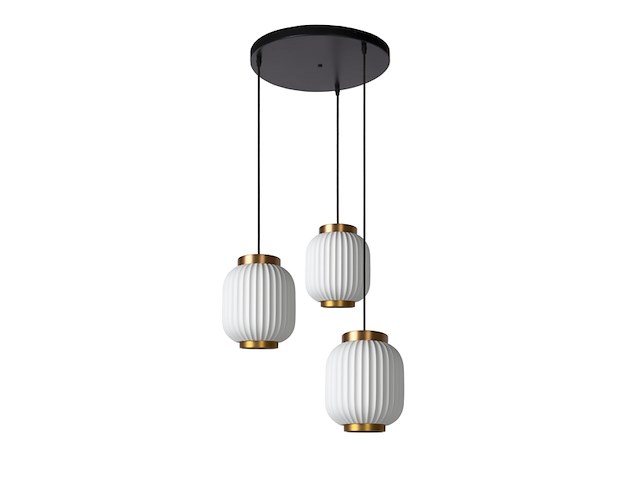 Lucide gosse hanglamp 3xe27 wit - afbeelding 2 van  3