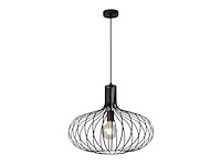Lucide hanglamp manuela 60w zwart - afbeelding 1 van  4