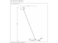 Lucide hester vloerlamp gu10 wit - afbeelding 2 van  2
