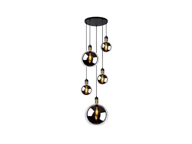 Lucide julius hanglamp 5xe27 fume - afbeelding 1 van  4