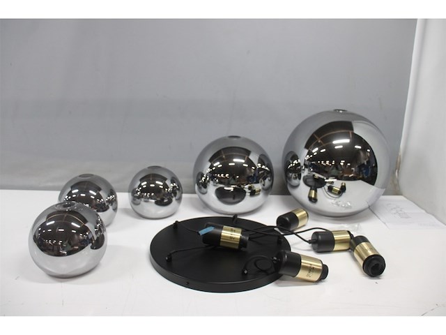 Lucide julius hanglamp 5xe27 fume - afbeelding 3 van  4