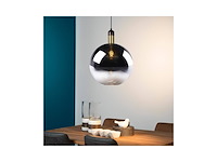 Lucide julius meta hanglamp 40 w smoke grey matt gold - afbeelding 4 van  4