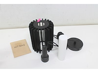 Lucide lambres hanglamp 15 cm 1xe27 zwart - afbeelding 1 van  2