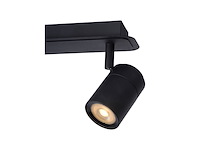 Lucide lennert wandspot gu10 2x 5w zwart - afbeelding 3 van  3