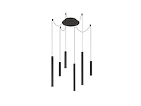 Lucide lorenz hanglamp 120 cm led dimb zwart - afbeelding 1 van  2