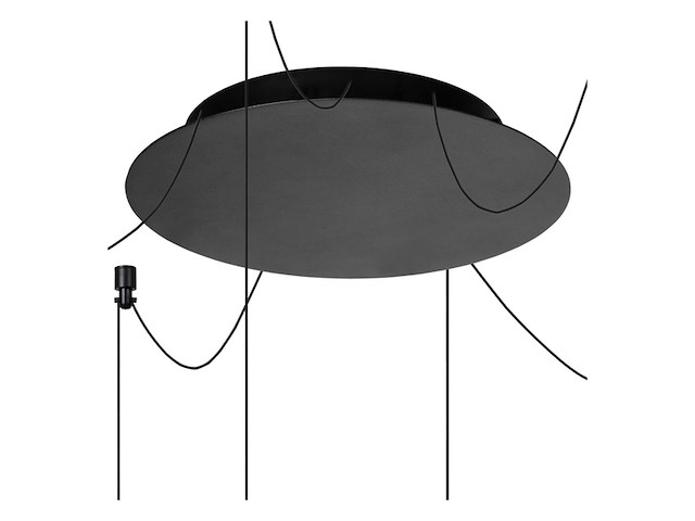 Lucide lorenz hanglamp 120 cm led dimb zwart - afbeelding 2 van  2