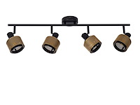 Lucide rafa plafondlamp 4xe14 zwart - afbeelding 2 van  3