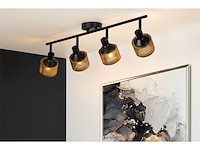 Lucide rafa plafondlamp 4xe14 zwart - afbeelding 3 van  3
